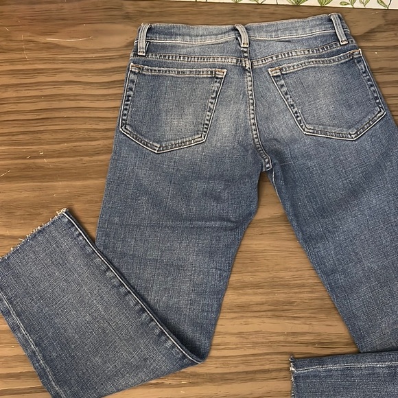 FRAME DENIM LE BOY ANKLE CROPPED RAW SIZE HEM 27 - Picture 6 of 16